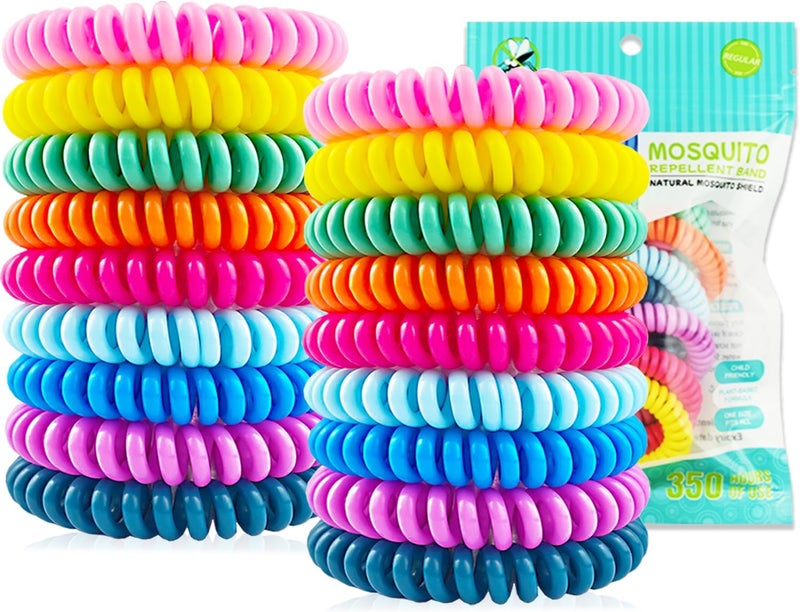 BuggyBands 18 Pack Mosquito Repellent Bracelets with 60 Pack Mosquito Patches, DEET-Free Insect & Bug Repellent Wrist Bands for Kids & Adults Outdoor Camping Fishing Traveling - Image 1
